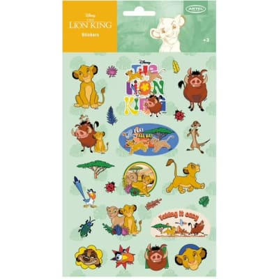 LAMINA STICKERS REY LEON