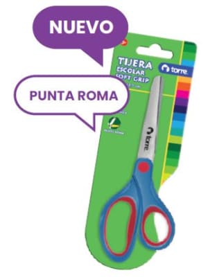 TIJERA  ESCOLAR SOFT GRIP   5,5  TORRE