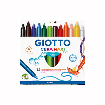 CRAYON GIOTTO CERA TRI 12 COL