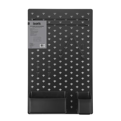 SET PARED ACCES.NEGRO 7U 59,7X37,2CM ISOFIT-DSG