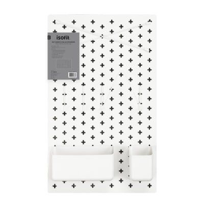 SET PARED ACCES.BLANCO 7U 59,7X37,2CM ISOFIT-DSG