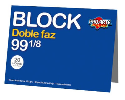 BLOCK PROARTE MEDIO N° 99 1/8 D/FZ 20HJS. 37,7x27