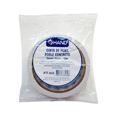 CINTA DE FIJAR DOBLE CONTACTO 36MM 12MT