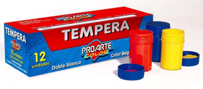  TEMPERA PROARTE  12 Unid. FRASCO 15 CC