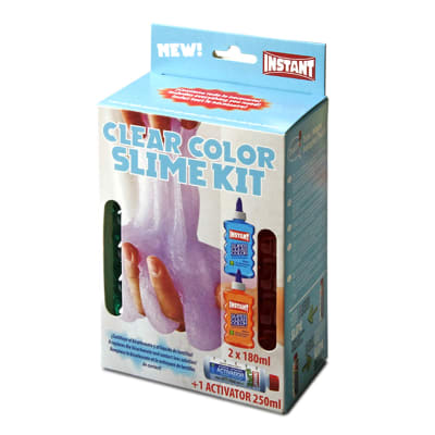 KIT SLIME BASIC CLEAR COLOR INSTANT