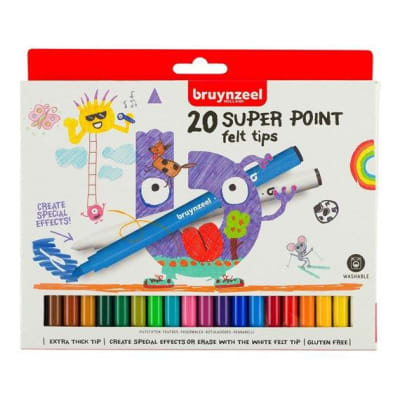 Plumones Superpoints 20 Colores BRUYNZEEL