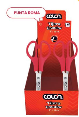 TIJERA ESCOLAR 5 COLÓN