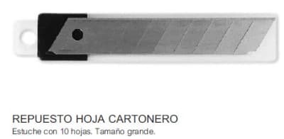 REPUESTO CARTONERO GRANDE.10 HOJAS.