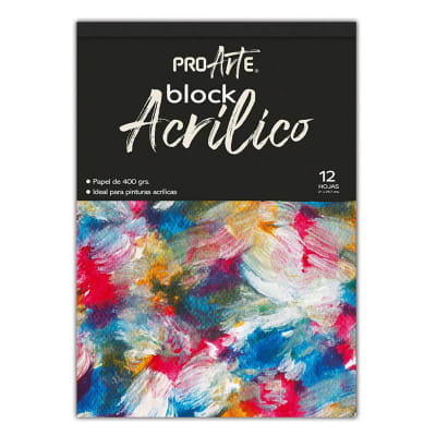 BLOCK PROARTE ACRILICO 12 HJS.400GRS. 21X29,7 cm.