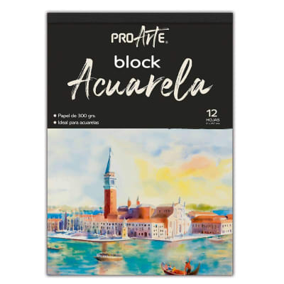 BLOCK PROARTE ACUARELA 12 HJS.300GRS. 21x29,7 cm.