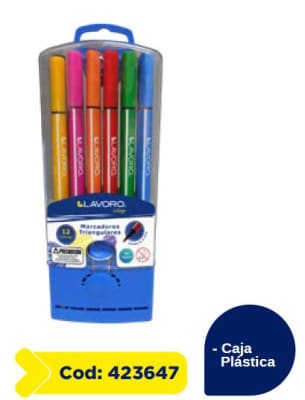 PLUMON SCRIPTO TRIANGULAR 1 CAJA PLASTICA 