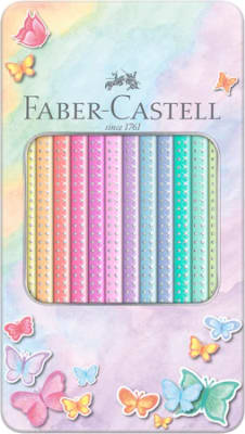 Ecolápices de Color Sparkle Estuche metálico 12 colores pasteles