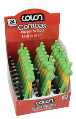 COMPÁS CON PORTALÁPIZ COLON