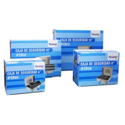 CAJA SEGURIDAD 12 30x24x9cm BLANCA HAND