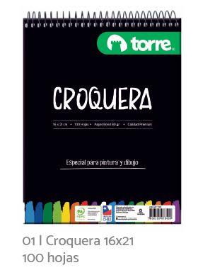 CROQUERA 16X21 100H IMAGIA TORRE