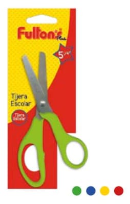 TIJERA ESCOLAR 5 1/4 PULG. PLASTOMETAL BLISTER FULTONS