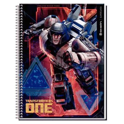 CUADERNO RHEIN SUPER CLASS CARTA TRANSFORMERS 120 HOJAS C7MM