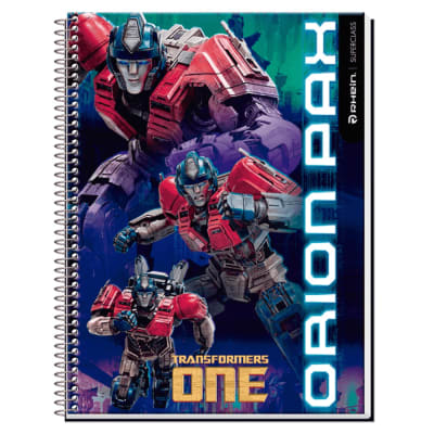 CUADERNO RHEIN SUPER CLASS CARTA TRANSFORMERS 120 HOJAS C7MM
