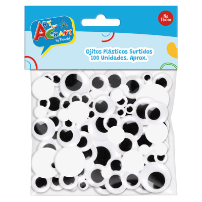 OJITOS PLASTICOS SURTIDOS 100 PCS