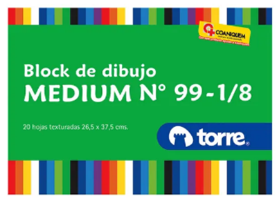 BLOCK DIBUJO M-99 1/8 IMAGIA