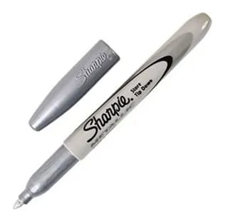 SHARPIE PUNTA FINA METALICO PLATA 