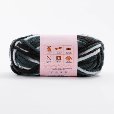 BULKY ESTAMPADO NEGRO