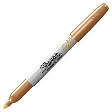 SHARPIE PUNTA FINA METALICO ORO 