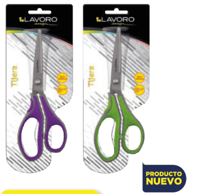 TIJERA MULTIUSO 8 1/4 MANGO GOMA EN BLISTER