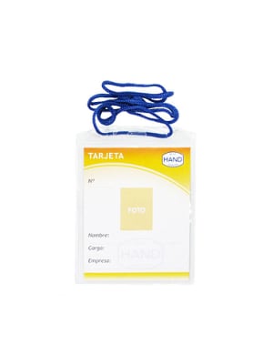 PORTA-CREDENCIAL.T.85x110mm.VERT/CINTA
