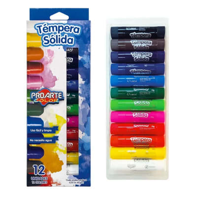 TEMPERA PROARTE SOLIDA 12 COLORES
