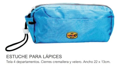 ESTUCHE LAPICES PLAST.4 DEP.22x13 CMS.