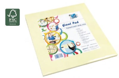 NOTAS ADHESIVAS GIGANTE 50hj AMARILLO 300x300mm INFO