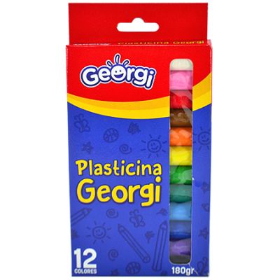 Plasticina 12 col. 180 gr Georgi