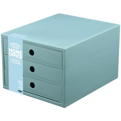 GABINETE ARTEL 3 CAJONES PP HOME O VERDE