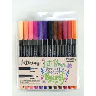 EST MARCADORES DOBLE PUNTA 24 COLORES