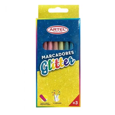 EST. MARCADOR ARTEL GLITTER X8
