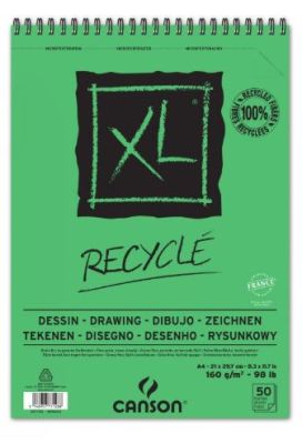 CROQUERA XL RECYCLABLE 50 HJ 21 * 29,7 (A4) 160 GR