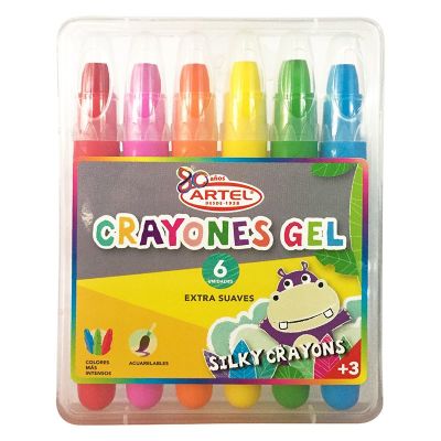 Estuche 6 Crayones Gel