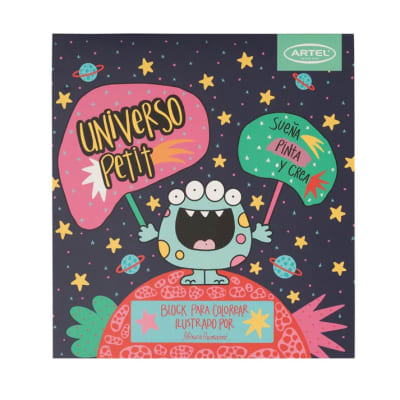 Block para colorear Universo Petit