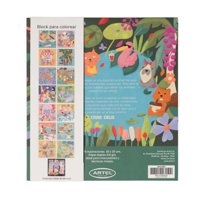 Block para colorear Aventuras salvajes