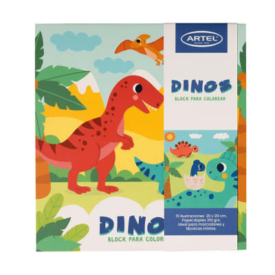 Block para colorear Dinos