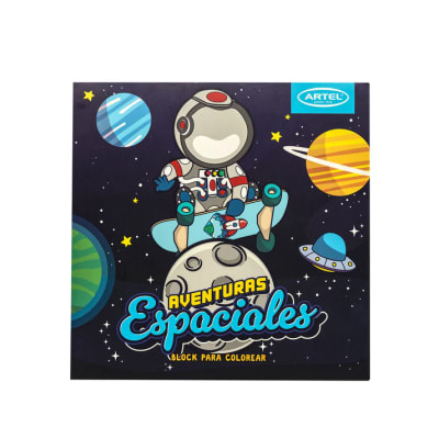 Block para colorear Aventuras Espaciales