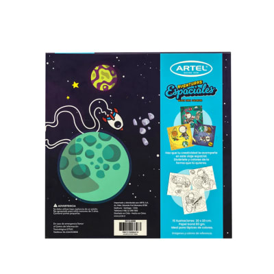 Block para colorear Aventuras Espaciales