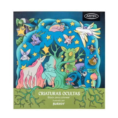 Block para colorear Criaturas Ocultas