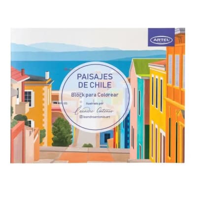 Block para colorear Paisajes de Chile