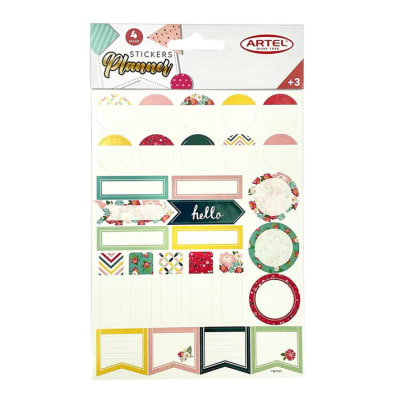 Stickers Flores 4 hojas (170X125MM)
