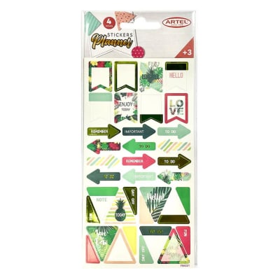 Stickers Tropical 4 hojas (170X90MM)