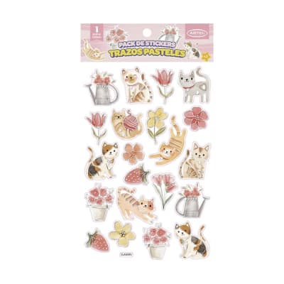 Stickers Trazos pasteles