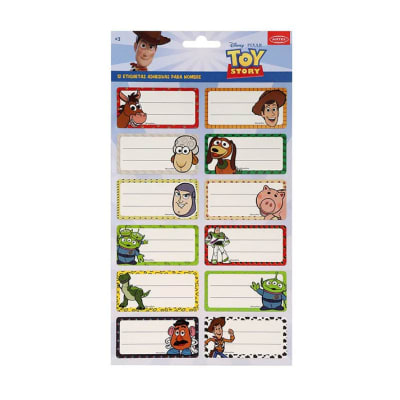 Set 12 Etiq. Nombre 35x70mm Toy Story