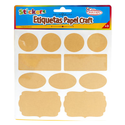 STICKER ETIQUETAS PAPEL CRAFT